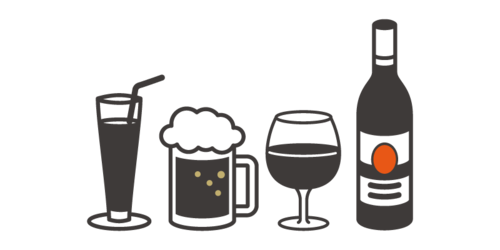 ドリンクメニューのイラスト